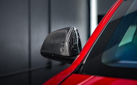 Red Rocket 2024 Tesla Model 3 Performance with Carbon Fiber Aero Kit on UP Forged UP-03 Wheels in Gloss Black 15 Red Rocket 2024 Tesla Model 3 Performance with Carbon Fiber Aero Kit on UP Forged UP-03 Wheels in Gloss Black