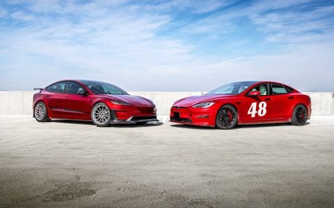 Red Mica Tesla Model S Plaid & Ultra Red Tesla Model 3 Performance Highland Track Builds - UP-03 Forged Race Wheels 12 Red Mica Tesla Model S Plaid _ Ultra Red Tesla Model 3 Performance Highland Track Builds with UP-03 Forged Race Wheels 3840px (4)_1