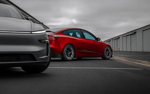 Red Rocket 2024 Tesla Model 3 Performance & Model Y Launch Edition on UP Forged UP-RW Road Warrior Wheels 12 Red Rocket 2024 Tesla Model 3 Performance & Model Y Lauch Edition on UP Forged UP-RW Road Warrior Wheels
