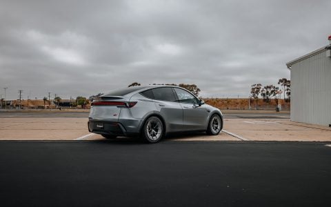 Red Rocket 2024 Tesla Model 3 Performance & Model Y Launch Edition on UP Forged UP-RW Road Warrior Wheels 2 Red Rocket 2024 Tesla Model 3 Performance & Model Y Lauch Edition on UP Forged UP-RW Road Warrior Wheels