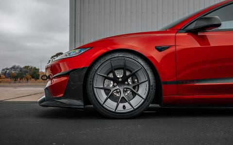 Red Rocket 2024 Tesla Model 3 Performance & Model Y Launch Edition on UP Forged UP-RW Road Warrior Wheels 5 Red Rocket 2024 Tesla Model 3 Performance & Model Y Lauch Edition on UP Forged UP-RW Road Warrior Wheels