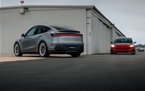 Red Rocket 2024 Tesla Model 3 Performance & Model Y Launch Edition on UP Forged UP-RW Road Warrior Wheels 8 Red Rocket 2024 Tesla Model 3 Performance & Model Y Lauch Edition on UP Forged UP-RW Road Warrior Wheels