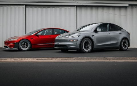Red Rocket 2024 Tesla Model 3 Performance & Model Y Lauch Edition on UP Forged UP-RW Road Warrior WheelsRed Rocket 2024 Tesla Model 3 Performance & Model Y Lauch Edition on UP Forged UP-RW Road Warrior Wheels