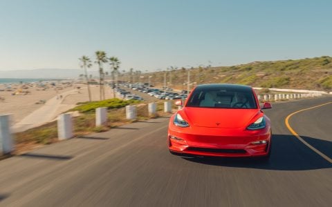 Satin Red Tesla Model 3 - UP x BBS Flugplatz Wheels Image (32)