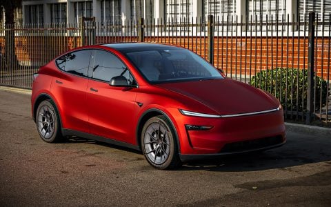 2026 Satin Red Tesla Model Y Juniper on 20 Inch UP Forged UP-RW Road Warrior Wheels2026 Satin Red Tesla Model Y Juniper on 20 Inch UP Forged UP-RW Road Warrior Wheels