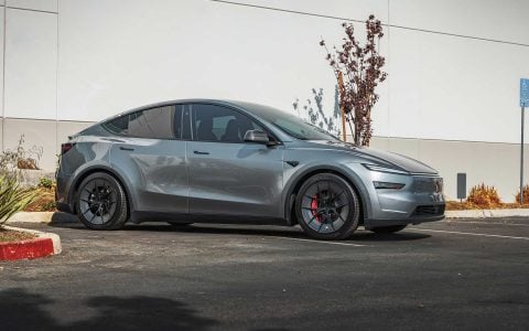 2026 QuicksilverTesla Model Y Juniper on UP Forged UP-RW aka Road Warrior Wheels