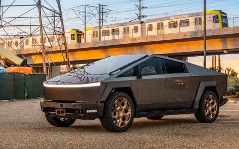 Magnesium Wrapped Tesla Cybertruck with UP Forged CYBRHEX HD Wheels
