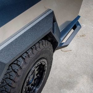 Tesla Cybertruck UP INVINCIBLE® HD Rear Rock Slider Step Set