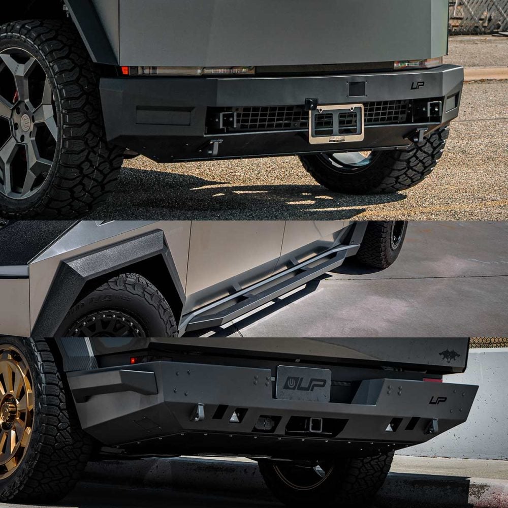 Tesla Cybertruck Stage 1 Heavy Duty Base Protection Kit UP INVINCIBLE Unplugged Performance 2