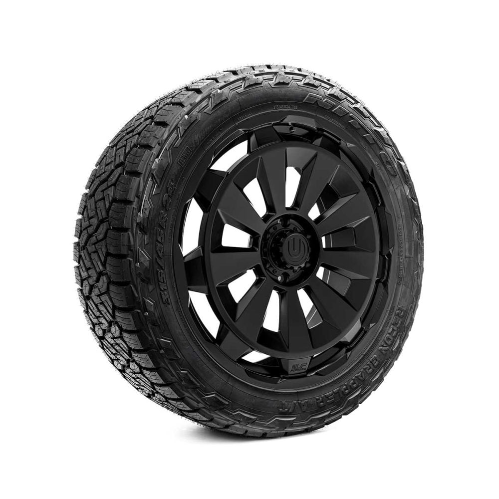Tesla-Cybertruck-UP-Forged-CYBRNOVA-24-inch-Wheel-and-Tire-Package-Unplugged-Performance
