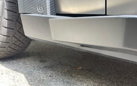 Tesla Cybertruck HD Rock Sliders - UP INVINCIBLE® 3 Tesla Cybertruck - UP INVINCIBLE Rock Sliders Unplugged Performance on car