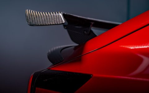 Red Rocket 2024 Tesla Model 3 Performance with Carbon Fiber Aero Kit on UP Forged UP-03 Wheels in Gloss Black 2 Red Rocket 2024 Tesla Model 3 Performance with Carbon Fiber Aero Kit on UP Forged UP-03 Wheels in Gloss Black