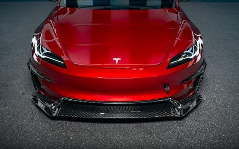 Red Rocket 2024 Tesla Model 3 Performance with Carbon Fiber Aero Kit on UP Forged UP-03 Wheels in Gloss Black 8 Red Rocket 2024 Tesla Model 3 Performance with Carbon Fiber Aero Kit on UP Forged UP-03 Wheels in Gloss Black