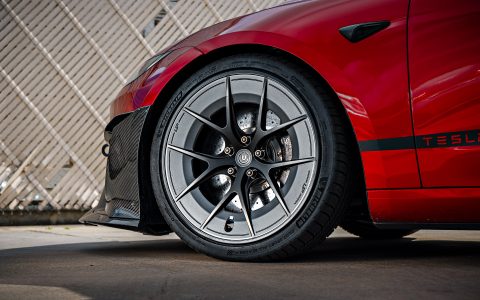 Red Rocket 2024 Tesla Model 3 Performance on 20 Inch UP Forged UP-RW Road Warrior Wheels 10 Red Rocket 2024 Tesla Model 3 Performance on 20 Inch UP Forged UP-RW Road Warrior Wheels