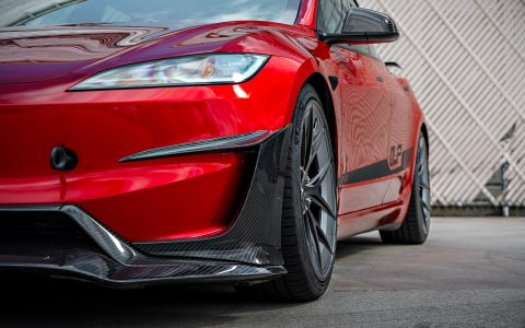 Red Rocket 2024 Tesla Model 3 Performance on 20 Inch UP Forged UP-RW Road Warrior Wheels 6 Red Rocket 2024 Tesla Model 3 Performance on 20 Inch UP Forged UP-RW Road Warrior Wheels