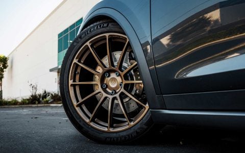 Stealth Grey Tesla Model X Long Range with UP Forged UP-03 Satin Bronze Wheels 3 Stealth Grey Tesla Model X Long Range with UP Forged UP-03 Satin Bronze Wheels