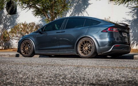 Stealth Grey Tesla Model X Long Range with UP Forged UP-03 Satin Bronze Wheels 11 Stealth Grey Tesla Model X Long Range with UP Forged UP-03 Satin Bronze Wheels