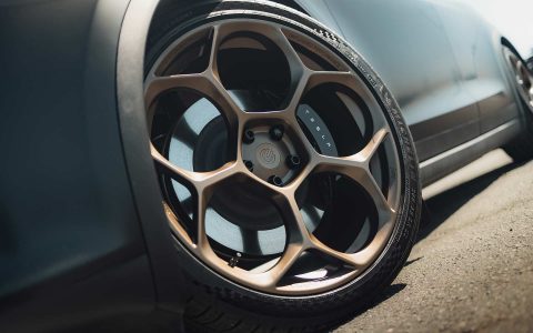 Satin Black Tesla Model X Long Range with UP Forged UP-05 Wheels in Satin Bronze 3 Satin Black Tesla Model X Long Range with UP Forged UP-05 Wheels in Satin Bronze