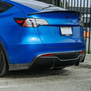 Tesla Model Y Ascension Rear Carbon Fiber Diffuser With Hitch Cover & Tow Hook Cover