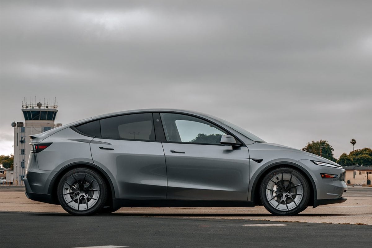 Unplugged Performance’s UP-RW aka Road Warrior on a Model Y at X Takeover