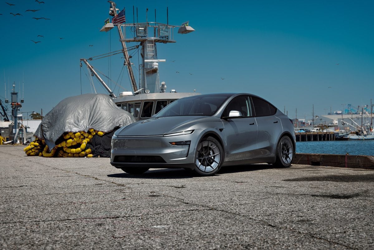2026 Tesla Model Y Juniper on 20 Inch UP Forged UP-RW Road Warrior Wheels