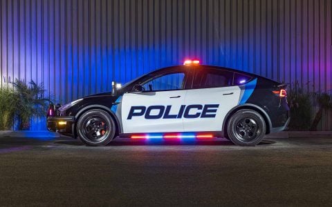 TEsla Model Y Police Car - UP.FIT Forged PD Wheels Image 1