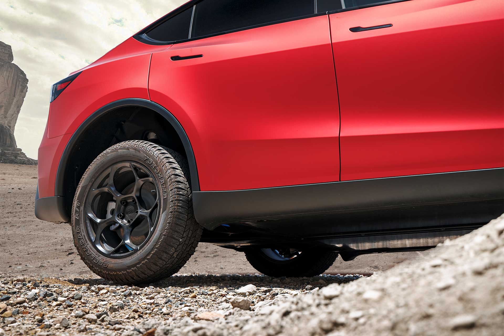 Tesla Model Y Leveling Lift Kit: Gain Ground Clearance, Keep Factory Comfort 7 Tesla-Model-Y-with-Leveling-Lift-Kit-by-Unplugged-Performance-3