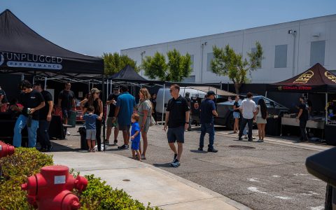 Welcoming Hundreds of Tesla Enthusiasts to Experience the Future of Tesla Customization 53 Outside of the Unplugged Performance Open House Event August 2nd.