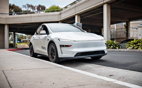 2026 Tesla Model Y Juniper RoboTaxi on 20 Inch UP Forged Road Warrior Wheels