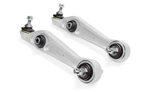 Unplugged Performance Tesla Model 3 Front Lower Control Arms Fore Aft Spherical Bushing 3