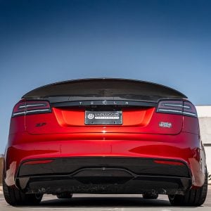 Tesla Model S Carbon Fiber Long Tail Trunk Spoiler