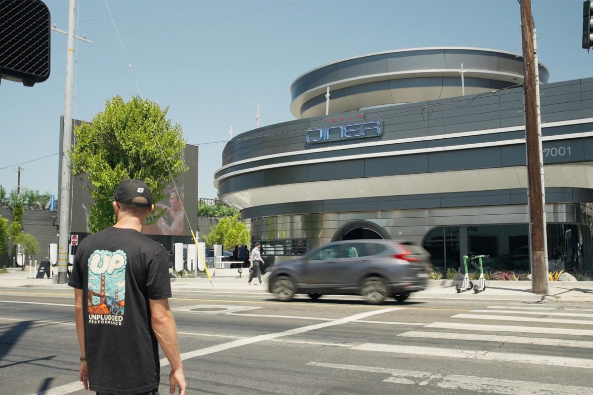 Unplugged Performance Visits the Tesla Diner