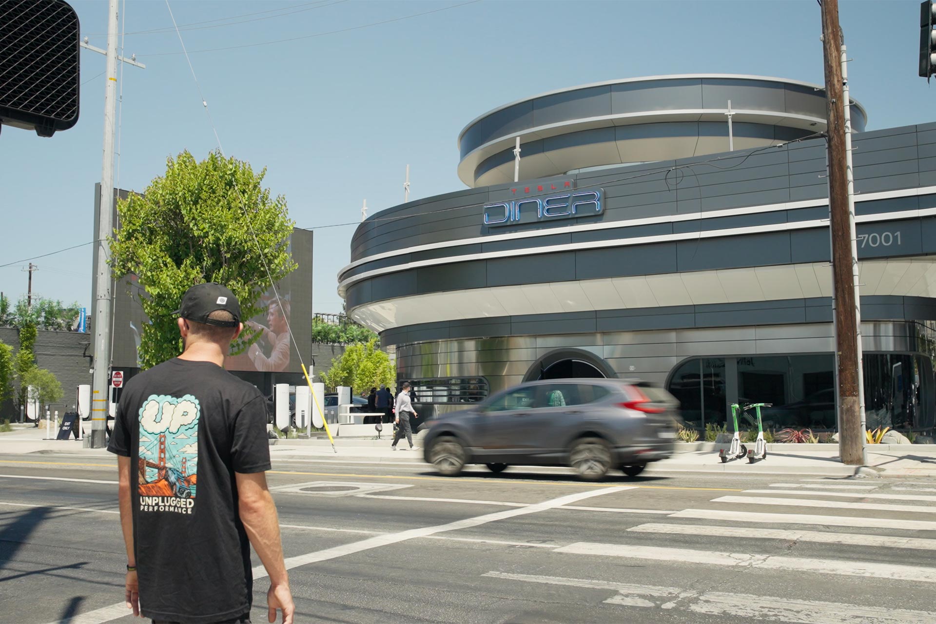 Unplugged Performance Visits the Tesla Diner 2 Unplugged Performance Visits the Tesla Diner