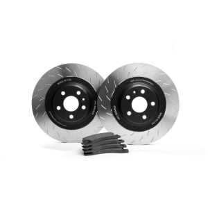 Model X / Model X Plaid (2021+) UP x PFC Rear Large Sweep Brake Rotor and Pad Set (For OEM Caliper)