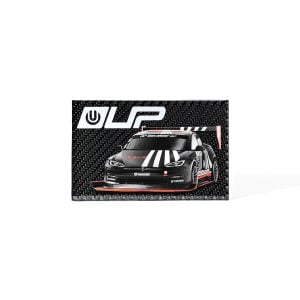 UP Dark Helmet x Carbon Fiber “Space Junk” –  (6 x 4″ Artwork Featuring Tesla Model S Plaid)